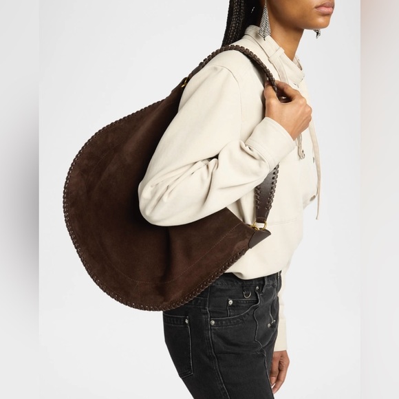 *NWT* Isabel Marant Oskan Soft Suede Hobo Bag - Picture 2 of 7